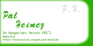 pal heincz business card